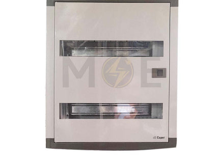 Cuper Metal Flush Distribution Board Transparent Door (434x395x100mm) 2Rx18mod. 36module