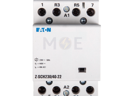 EATON Modular Cont. 230V AC 2NO+2NC 40A | Z-SCH230/40-22 | كونتكتور سكة