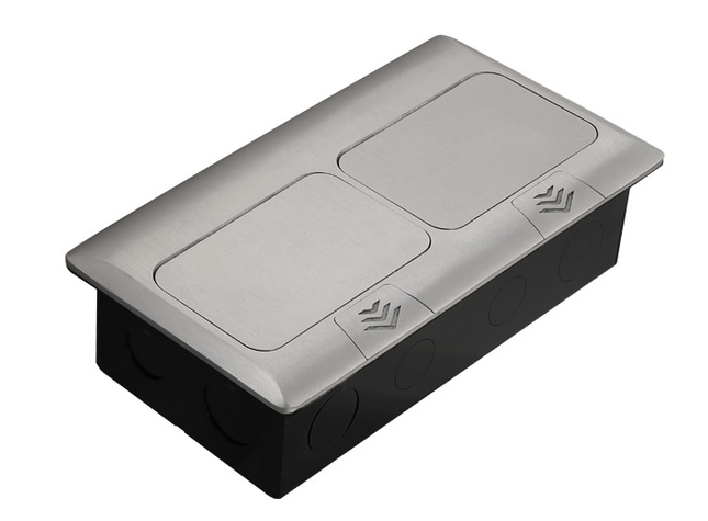 Floor Box / Legrand Soft Pop-up Silver 2x3Mod. 6module | E41 علبة ارض