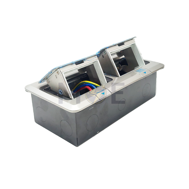 Floor Box / Legrand Soft Pop-up Silver 2x3Mod. 6module | E41 علبة ارض