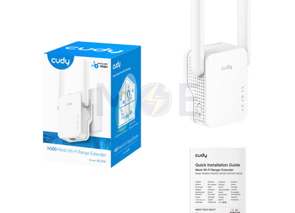 Cudy N300 Mesh Wi-Fi Range Extender 300 Mbps 2.4GHz | RE300