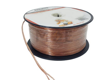 Konig Speaker Wire / Audio Video AV Transparent Copper 100mt 2x0.4mm | KN-LSP01R-100 شريط سبيكر شفاف نحاسي