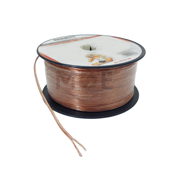 Konig Speaker Wire / Audio Video AV Transparent Copper 100mt 2x0.4mm | KN-LSP01R-100 شريط سبيكر شفاف نحاسي