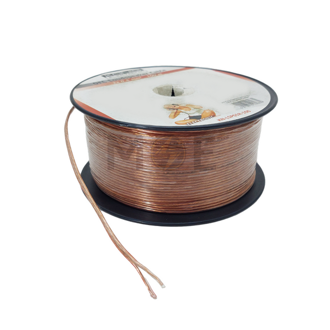 Konig Speaker Wire / Audio Video AV Transparent Copper 100mt 2x0.4mm | KN-LSP01R-100 شريط سبيكر شفاف نحاسي