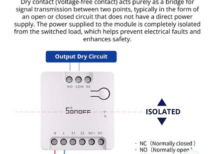 Sonoff MINI Dry WiFi Smart Switch 1Ch سويتش وايفاي