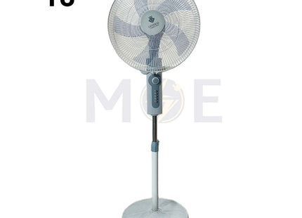 General CompoCool Stand Fan Gray 4 Speed 60W 5 Blades 18inch مروحة عامود 5 فراشات رمادي