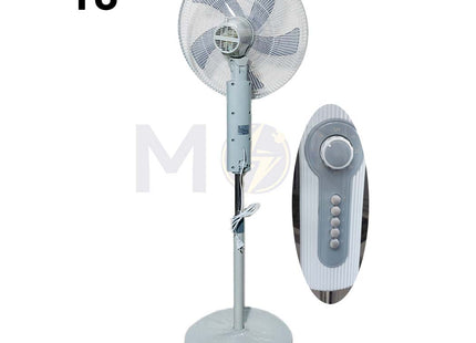 General CompoCool Stand Fan Gray 4 Speed 60W 5 Blades 18inch مروحة عامود 5 فراشات رمادي