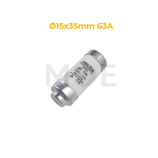 Jinlida NEOZED Ceramic Fuse Link D02 Ø15x35mm 63A 250V/400V AC gG | R026 فيوز بورسلين