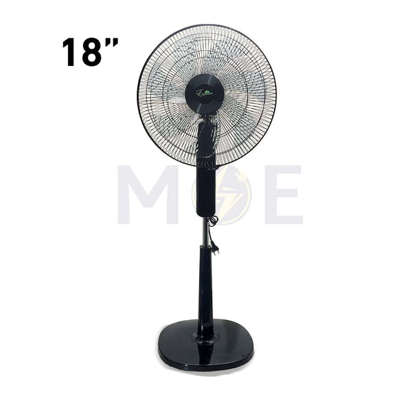 Esperenza Stand Fan Black Touch Screen with Remote Control 4 Speed 75W 7 Blades 18nch مروحة عامود 7 فراشات شاشة لمس مع ريموت كونترول اسود