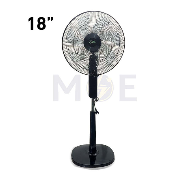 Esperenza Stand Fan Black Touch Screen with Remote Control 4 Speed 75W 7 Blades 18nch مروحة عامود 7 فراشات شاشة لمس مع ريموت كونترول اسود