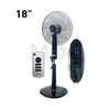 Esperenza Stand Fan Black Touch Screen with Remote Control 4 Speed 75W 7 Blades 18nch مروحة عامود 7 فراشات شاشة لمس مع ريموت كونترول اسود