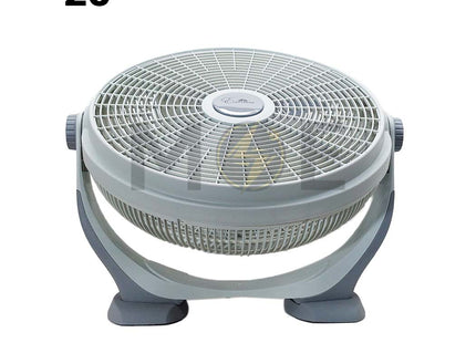 Esperenza Decortive Box Floor Fan Gray 4 Speed 100W 5 Blades 20nch مروحة طاولة ارضية 5 فراشات رمادي