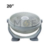 Esperenza Decortive Box Floor Fan Gray 4 Speed 100W 5 Blades 20nch مروحة طاولة ارضية 5 فراشات رمادي