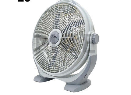 Esperenza Decortive Box Floor Fan Gray 4 Speed 100W 5 Blades 20nch مروحة طاولة ارضية 5 فراشات رمادي