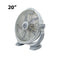 Esperenza Decortive Box Floor Fan Gray 4 Speed 100W 5 Blades 20nch مروحة طاولة ارضية 5 فراشات رمادي