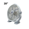Esperenza Decortive Box Floor Fan Gray 4 Speed 100W 5 Blades 20nch مروحة طاولة ارضية 5 فراشات رمادي