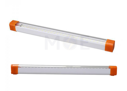Lithium Battery SMD Rechargeable Portable LED Light Tube Fixture with 2 Hook Magnet USB 3 Lighting Modes 50cm | HT-829 شاسي لد تشريج