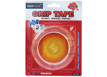Haodear Double Face Foam Adhesive Tape Transparent 18mm 2mt | GT2182 فيوز سيارة ميني ابيض/شفاف