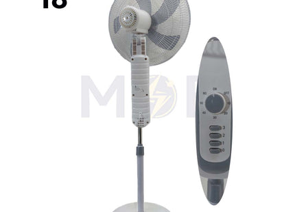 General CompoCool Stand Fan White 3 Speed & Timer 60W 5 Blades 18inch | FS455