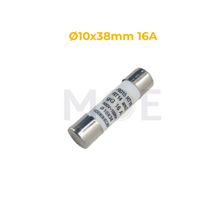 Ceramic Tube Fuse Ø10×38mm 16A 500V AC 100kA gG | RO15 فيوز بورسلين