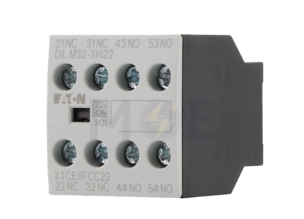 EATON Auxiliary Contactor 2NO+2NC Top Mount (DILM7 to DILM38) /(DILMP20 to DILMP45) | DILM32-XHI22 | مساعد كونتكتور - اكزليير