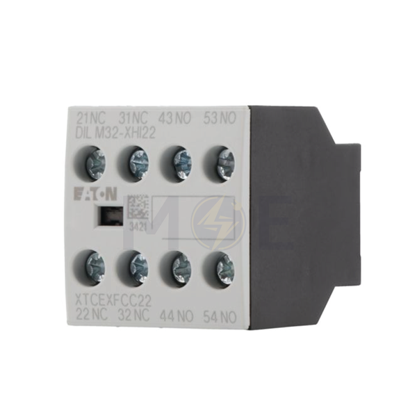 EATON Auxiliary Contactor 2NO+2NC Top Mount (DILM7 to DILM38) /(DILMP20 to DILMP45) | DILM32-XHI22