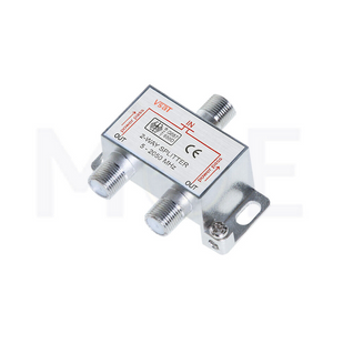 VSAT F-Type Coaxial Signal Splitter for CATV, Satellite, Antenna 2-Way | 2772S
