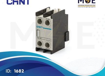 Chint NC1 F4-02 Auxiliary Contactor 2NC | 248502-257009-257020 | مساعد كونتكتور - اكزليير