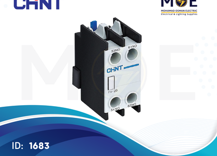 Chint NC1 F4-20 Auxiliary Contactor 2NO | 248503-257029 | مساعد كونتكتور - اكزليير