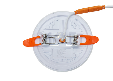 Classic Light Lyra LED DownLight/Panel Light White Flush FrameLess Adjustable Circular Spot Daylight, Warmwhite, Coolwhite 10.5cm 18W | CL-R318CT سبوت لد مدور مخفي بدون كادر متحرك ابيض دايلايت، ورم وايت، كول وايت