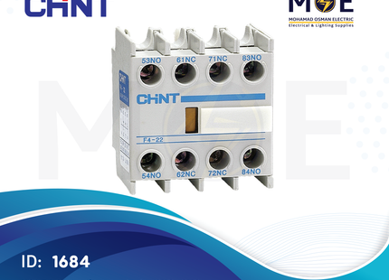Chint NC1 F4-22 Auxiliary Contactor 2NO+2NC | 248504-257030-257019 | مساعد كونتكتور - اكزليير