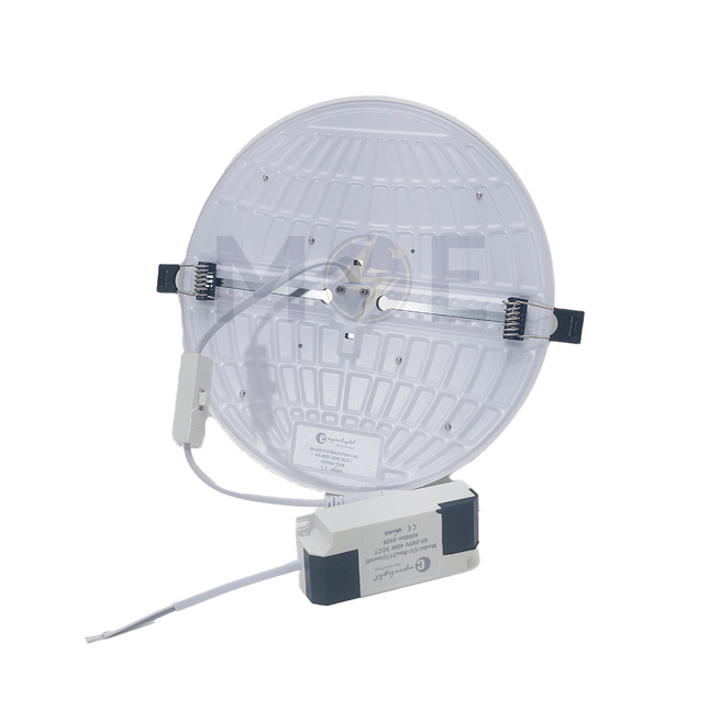 Cuperlight LED DownLight/Panel Light White Flush FrameLess Adjustable Circular Spot Daylight, Warmwhite, Coolwhite 19cm 40W | REC217 سبوت لد مدور مخفي بدون كادر متحرك ابيض دايلايت، ورم وايت، كول وايت