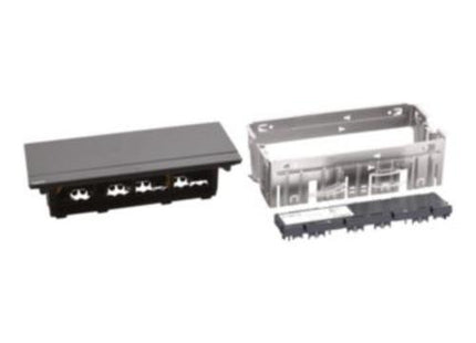 Legrand Retractable Pop-Up Desktop Socket Table Box Outlet Recessed Black 8module | 654810 علبة مخفية للطاولة اسود