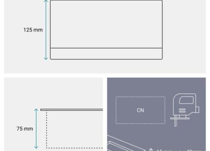 Legrand Retractable Pop-Up Desktop Socket Table Box Outlet Recessed Black 8module | 654810 علبة مخفية للطاولة اسود
