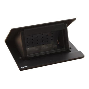 Legrand Retractable Pop-Up Desktop Socket Table Box Outlet Recessed Black 4module | 654802 علبة مخفية للطاولة اسود