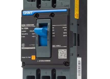 Chint MCCB NXM-125S/3300/ 3P 125A Fix | 131363 دجنتور صناعي 3 فاز