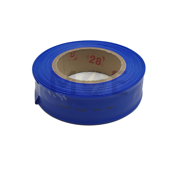 SIM Heat Shrink Tube Blue 125deg. 1000V 30mm | HSTB-30 عازل حرارة للكابلات والبطاريات احمر