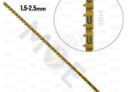 Potric MC4 Solar Connector For Solar Panel Connection With 10x38mm Fuse 10 حلقة ترقيم كابلات اصفر حرف