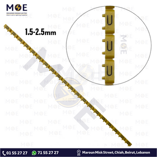 Potric MC4 Solar Connector For Solar Panel Connection With 10x38mm Fuse 10 حلقة ترقيم كابلات اصفر حرف