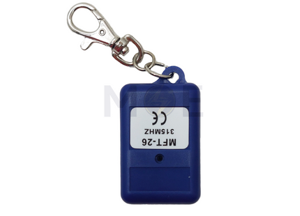 Remote RF transmitter Garage Door Opener Blue 315Mhz 2 Channel | MFT-26 ريموت بوابة