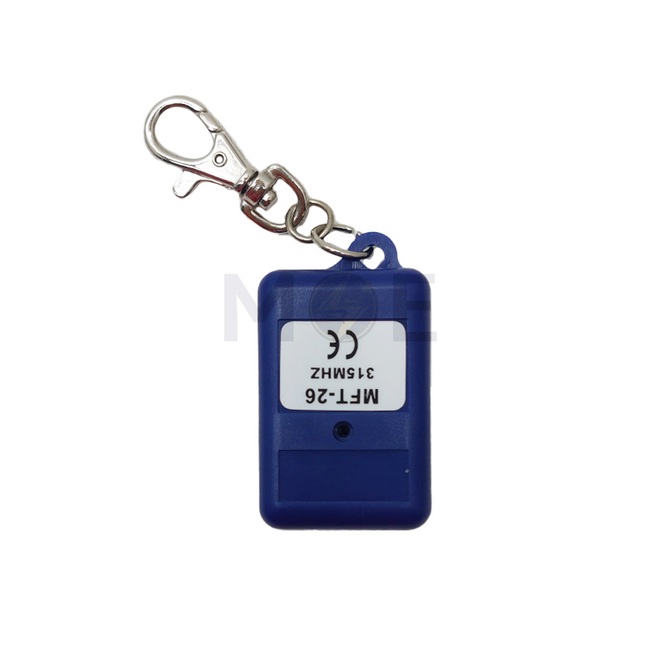 Remote RF transmitter Garage Door Opener Blue 315Mhz 2 Channel | MFT-26 ريموت بوابة