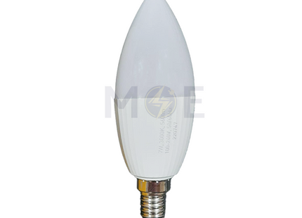 Shark LED Lamp Candle WarmWhite E14 7W | C37 لمبة لد برم سن رفيع شمعة ورم وايت