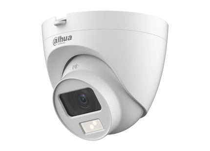 Dahua HDCVI Eyeball Camera Smart Dual Light 2MP 2.8mm with Built-in Mic | DH-HAC-HDW1200CLQP-IL-A كاميرا دوم ثابتة ملونة مع ضوء و صوت