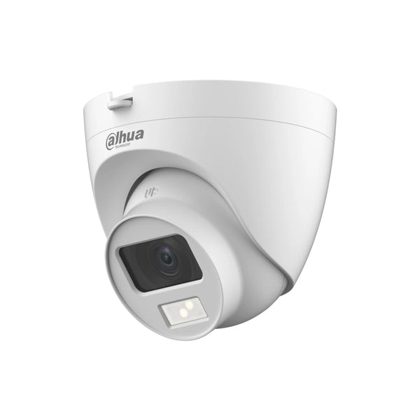 Dahua HDCVI Eyeball Camera Smart Dual Light 2MP 2.8mm with Built-in Mic | DH-HAC-HDW1200CLQP-IL-A كاميرا دوم ثابتة ملونة مع ضوء و صوت