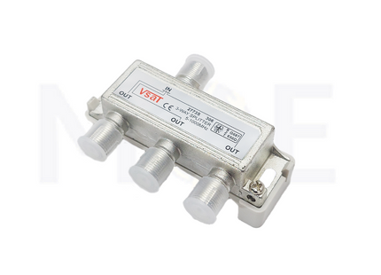VSAT F-Type Coaxial Signal Splitter for CATV, Satellite, Antenna 3-Way | 2773S 306