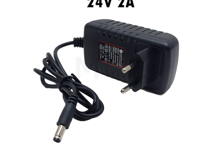 Aoweixun Power Adapter With Wide Output Connector 5.5x2.5mm AC/DC 24V 2A | AWX2402 باور ادبتر مع فيش عريض