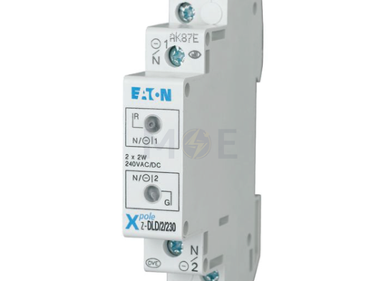 EATON Modular Double Signal Lamp Red/Green 230V AC/DC | ETN-Z-DLD/2/230 | دجنتور اشارة احمر/اخضر