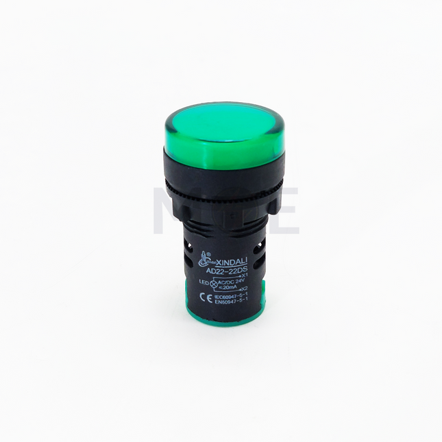 Xindali Pilot Light / signal Lamp Green AC/DC 24V 22mm | AD22-24V لمبة اشارة اخضر