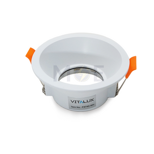 Vitalux Downlight Spotlight Frame White Recessed Fix Trimless MR16 7.5cm | F8740-WH سبوت فارغ ترملس مدور مخفي ابيض ثابت