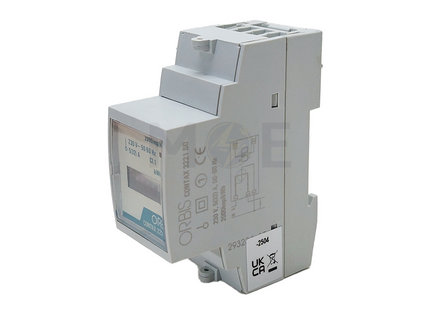 Orbis CONTAX 3221 S0 Single-Phase Energy Meter 5(32)A 230V AC 50/60Hz 2 Modules | OB703099 عداد كيلو وات سكة واحد فاز
